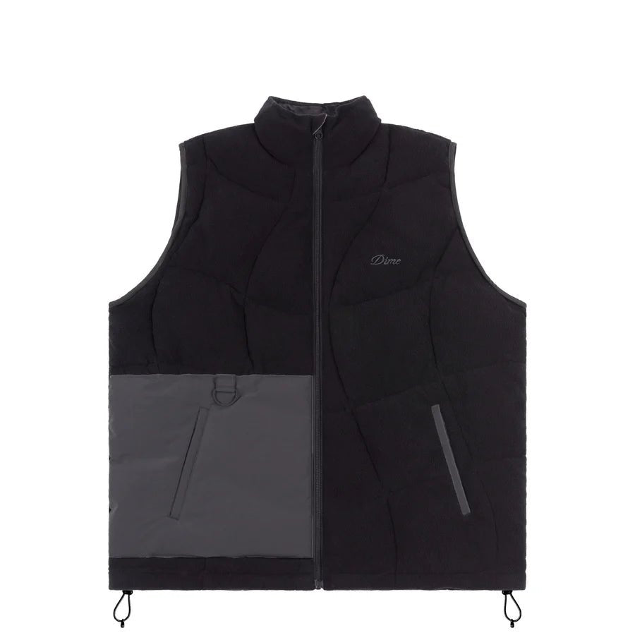 Dime Sleeveless Puffer in Black - Goodnews Skateshop