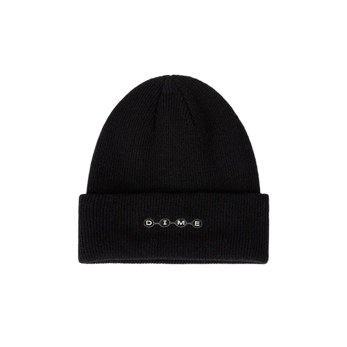 Dime Space Fold Beanie in Black - Goodnews Skateshop