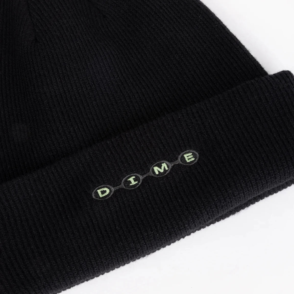 Dime Space Fold Beanie in Black - Goodnews Skateshop
