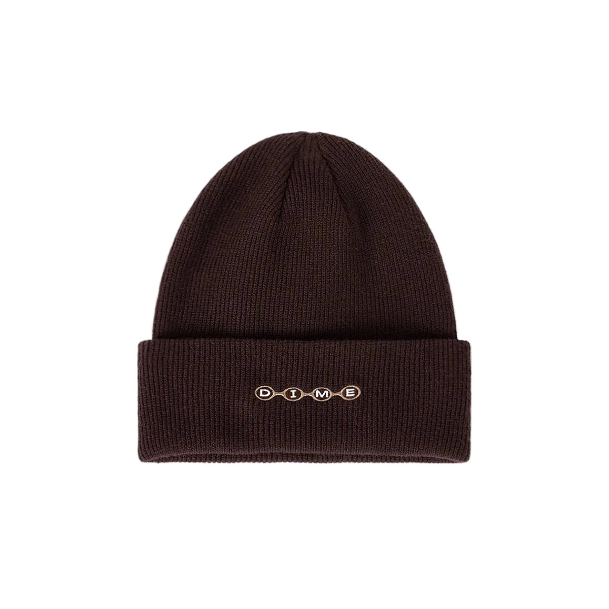 Dime Space Fold Beanie in Dark Brown - Goodnews Skateshop