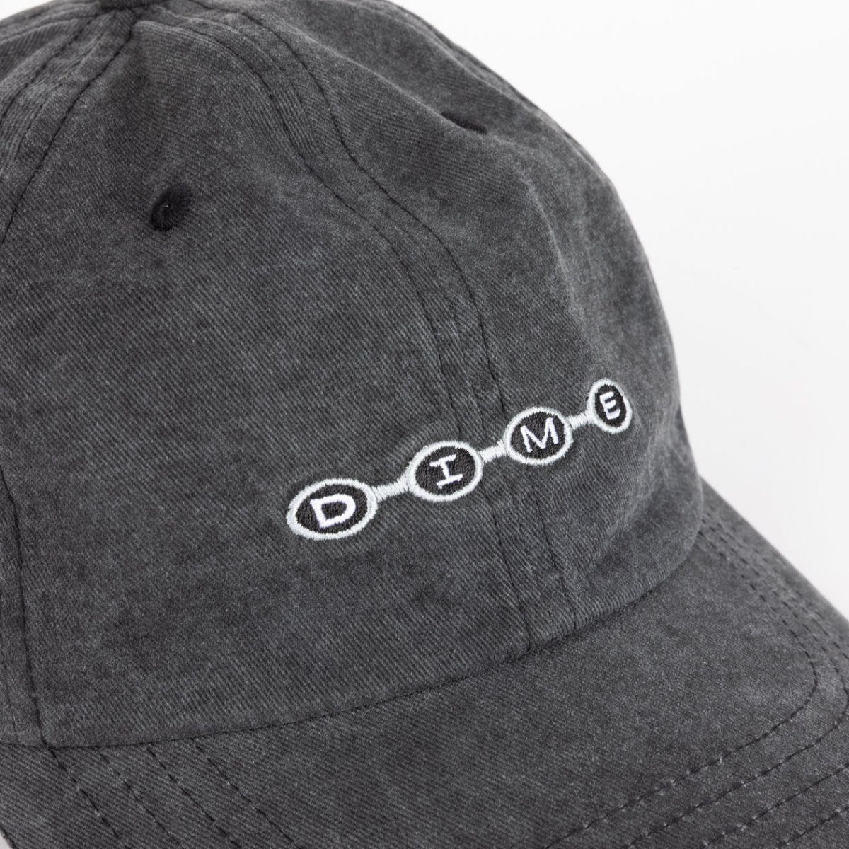 Dime Space Low Pro Cap in Black Washed - Goodnews Skateshop