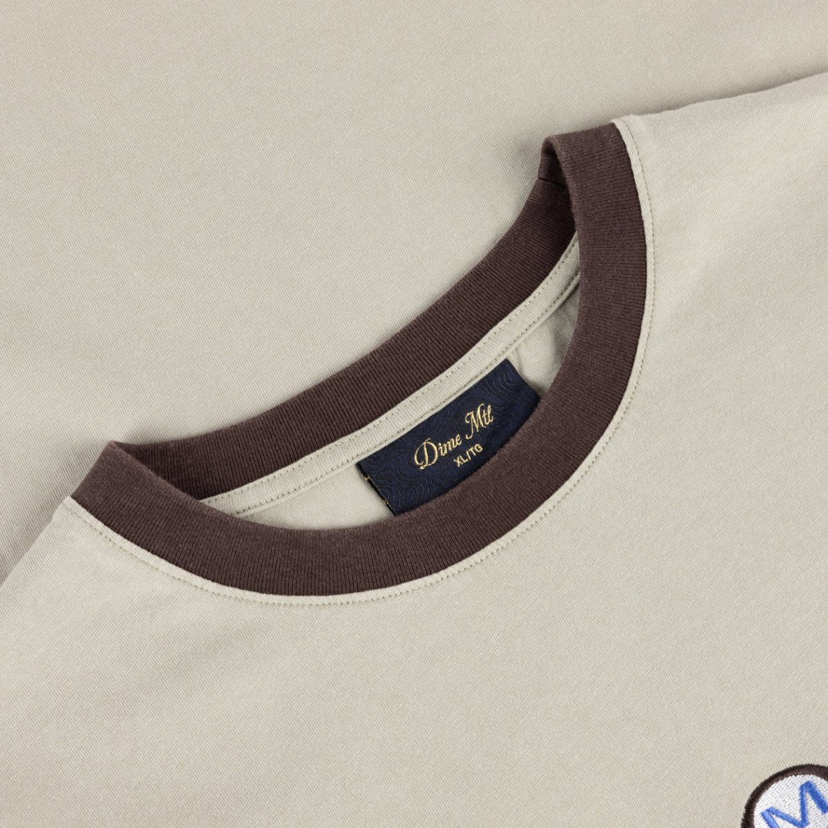 Dime Space Ringer T-Shirt in Sage - Goodnews Skateshop