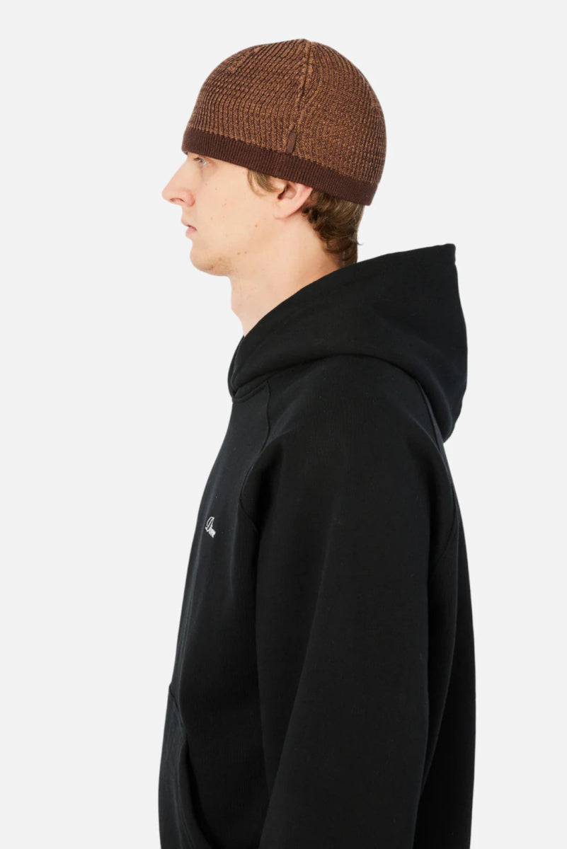 Dime Wave Knit Skully Beanie in Brown - Goodnews Skateshop