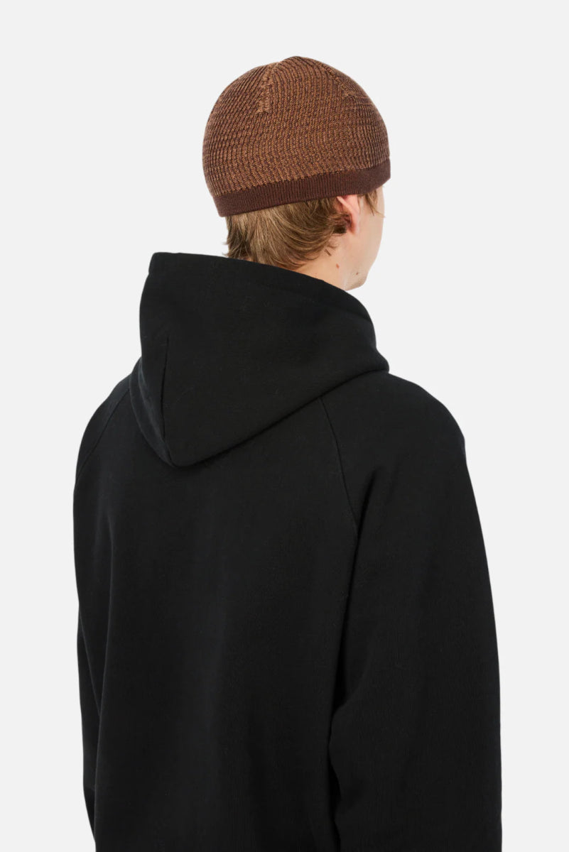 Dime Wave Knit Skully Beanie in Brown - Goodnews Skateshop