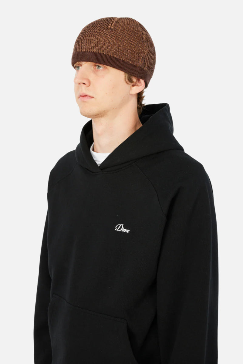 Dime Wave Knit Skully Beanie in Brown - Goodnews Skateshop