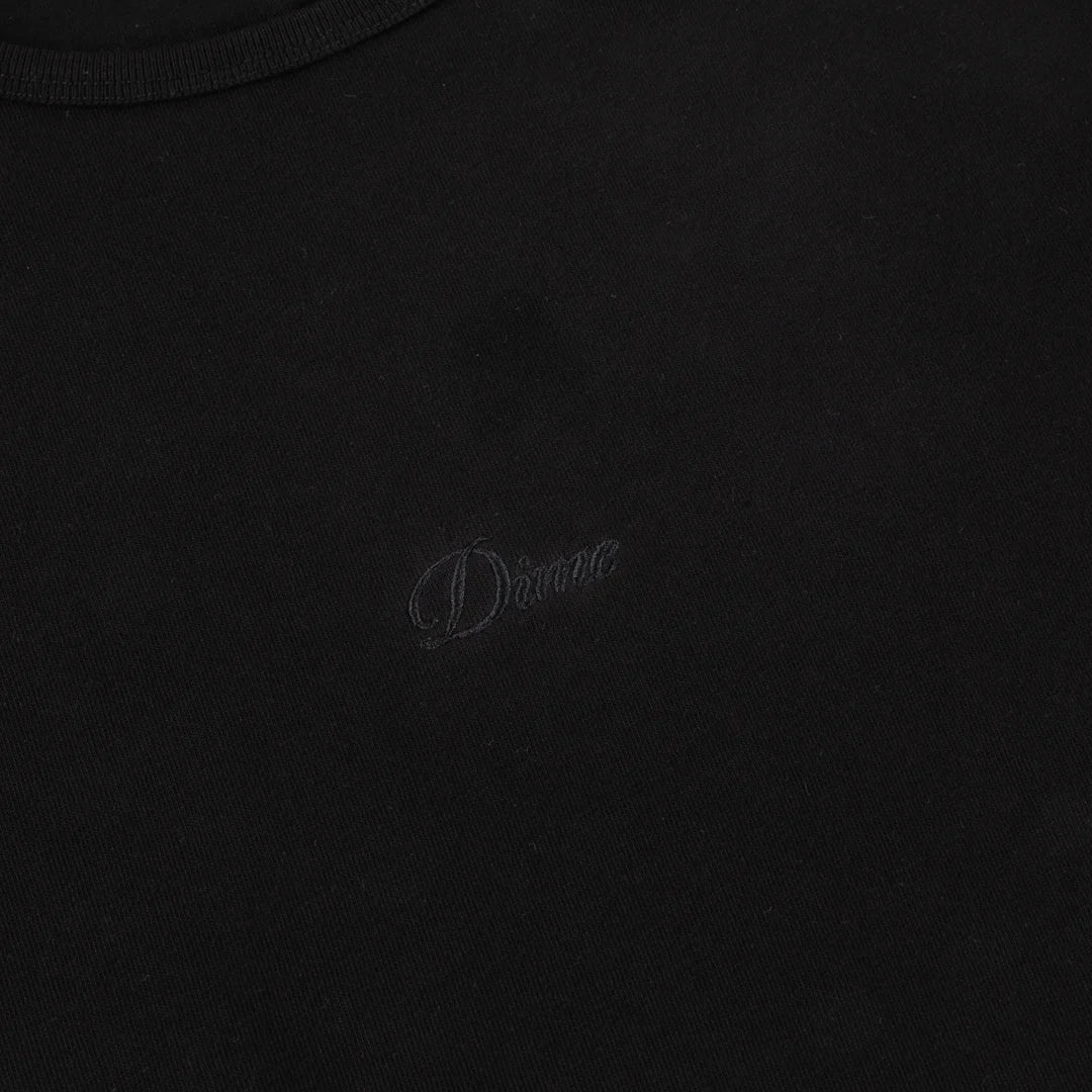 Dime Womens Cursive T-Shirt in Black - Goodnews Skateshop