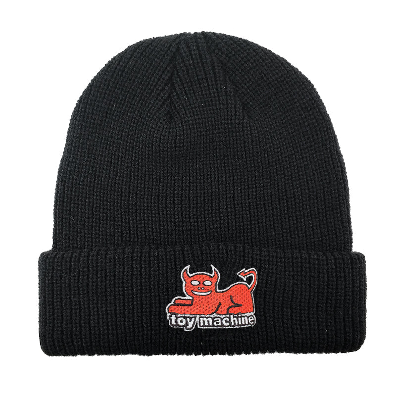 Toy Machine Devil Cat Beanie in Black
