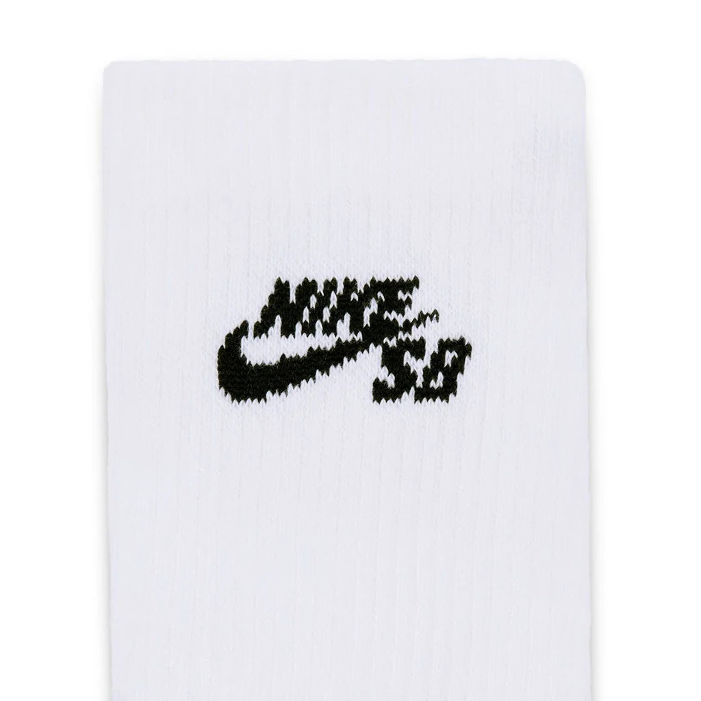 Nike SB Everyday Elevated Sock 3 Pack in White