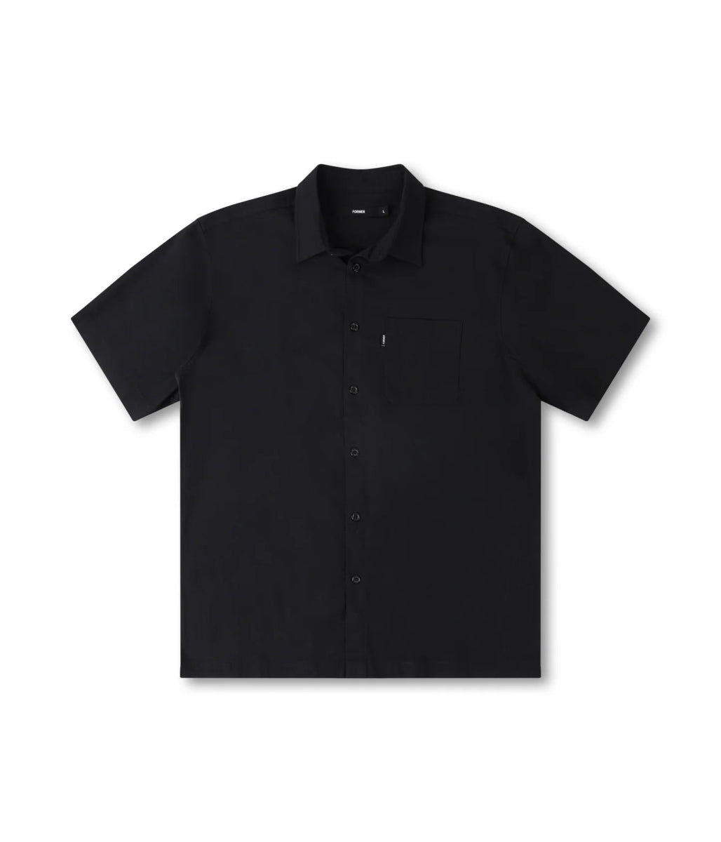 Former Legacy Short Sleeve Shirt in Black - Goodnews Skateshop