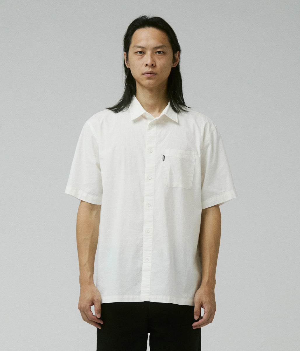 Former Legacy Short Sleeve Shirt in Bone - Goodnews Skateshop