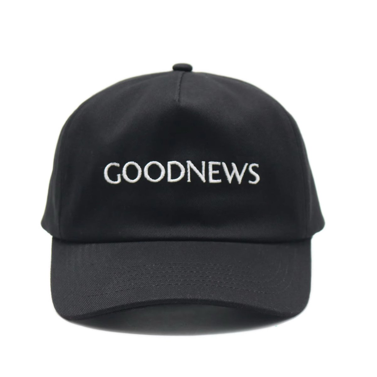 Goodnews Crew 5 Panel Cap in Black - Goodnews Skateshop
