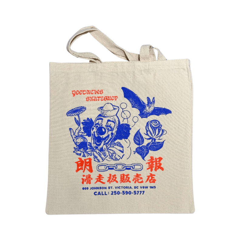 Goodnews Kanji 2 Tote Bag in Natural - Goodnews Skateshop