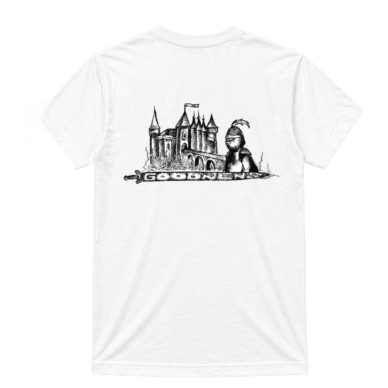 Goodnews Knight T-Shirt in White - Goodnews Skateshop