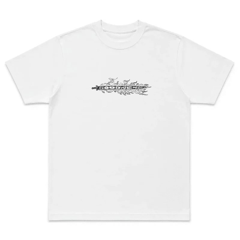 Goodnews Knight T-Shirt in White - Goodnews Skateshop