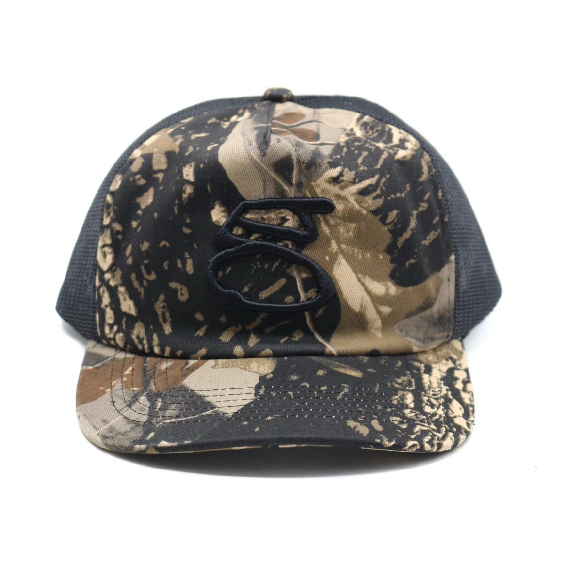 Goodnews New G 5 Panel Trucker Cap in Forest Camo/Black - Goodnews Skateshop