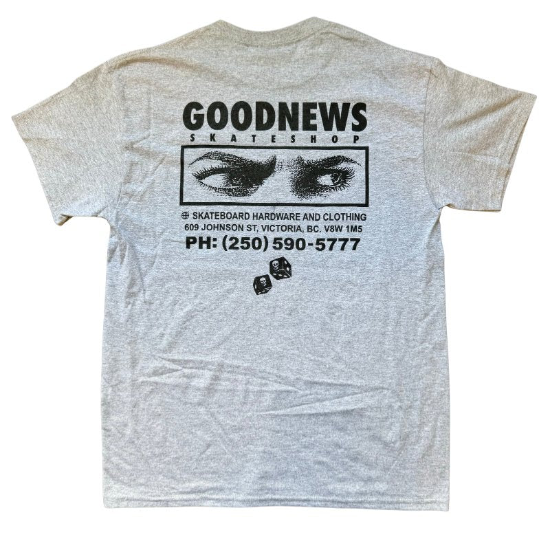 Goodnews Reaper T - Shirt in Grey - Goodnews Skateshop