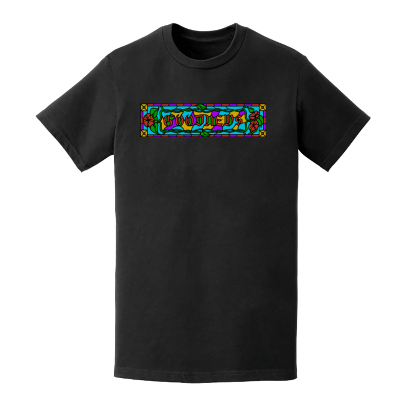 Goodnews Stained Glass T-Shirt in Black - Goodnews Skateshop