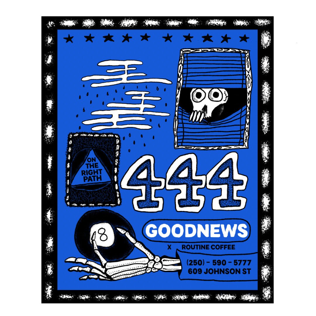 Goodnews X Routine Premium T-Shirt in Black - Goodnews Skateshop