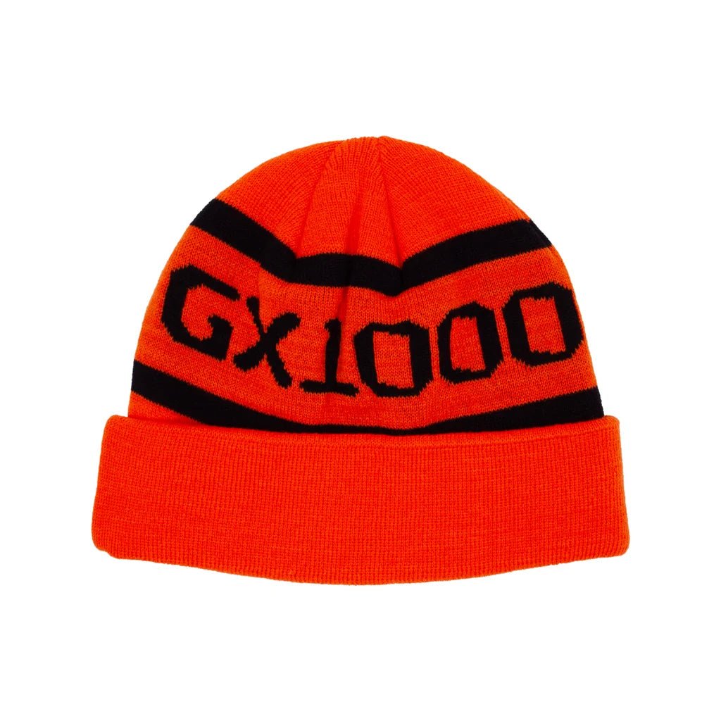 GX1000 OG Logo Beanie in Orange - Goodnews Skateshop