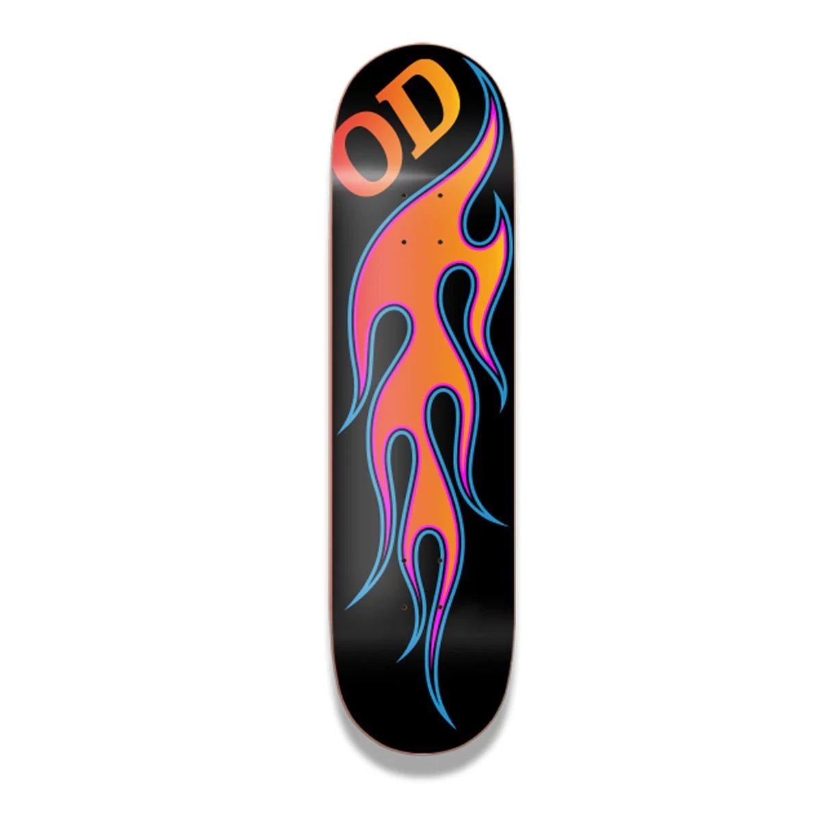 Hardbody OD Flames Black Deck 8.5 Short - Goodnews Skateshop