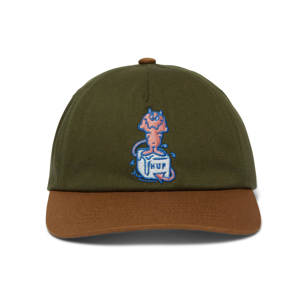 HUF Melt 5 Panel Snapback Hat in Green - Goodnews Skateshop