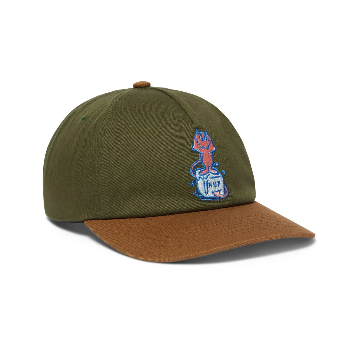 HUF Melt 5 Panel Snapback Hat in Green - Goodnews Skateshop