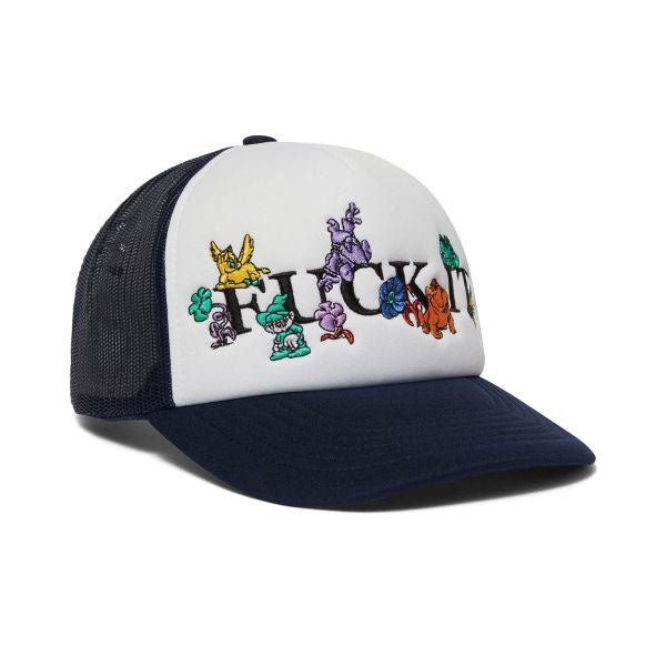 HUF Trip Trucker Hat in Defender Blue - Goodnews Skateshop