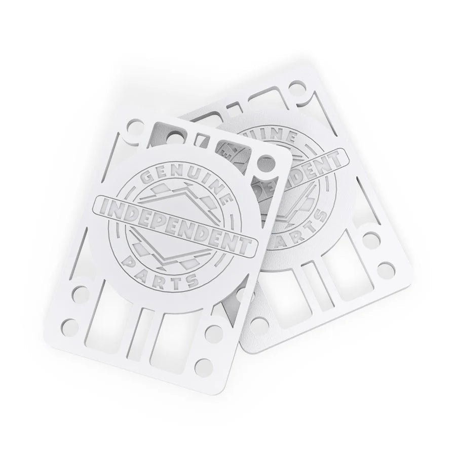 Independent 1/8" Riser Pads in White - Goodnews Skateshop