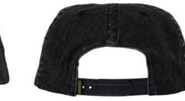 Krooked Eyes Snapback Hat in Washed Black - Goodnews Skateshop