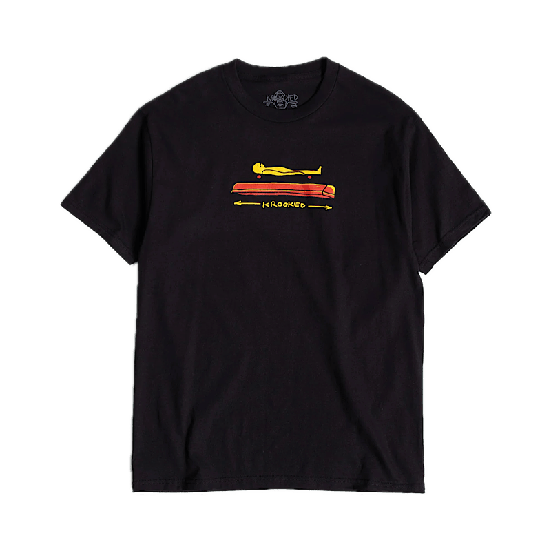 Krooked Koffin T-Shirt in Black - Goodnews Skateshop