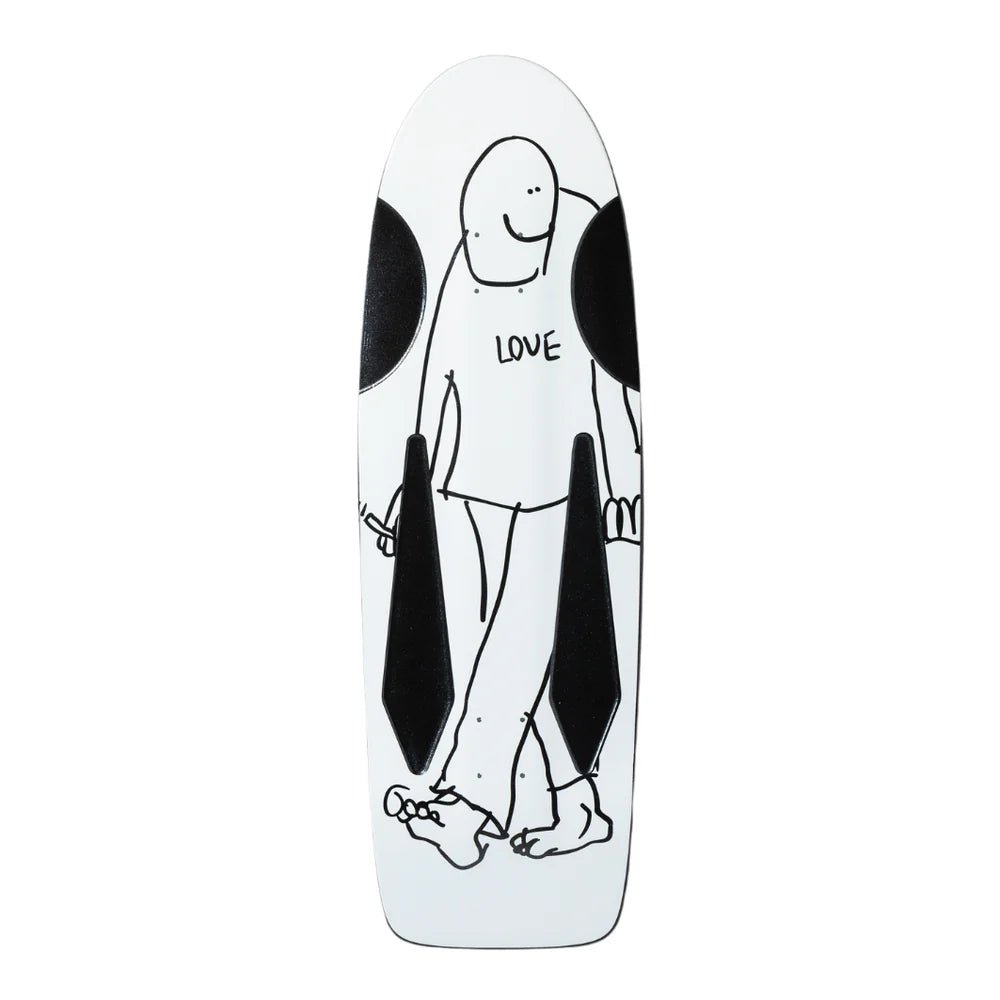 Krooked SSD25 Beamer Love White Deck 10.75 - Goodnews Skateshop