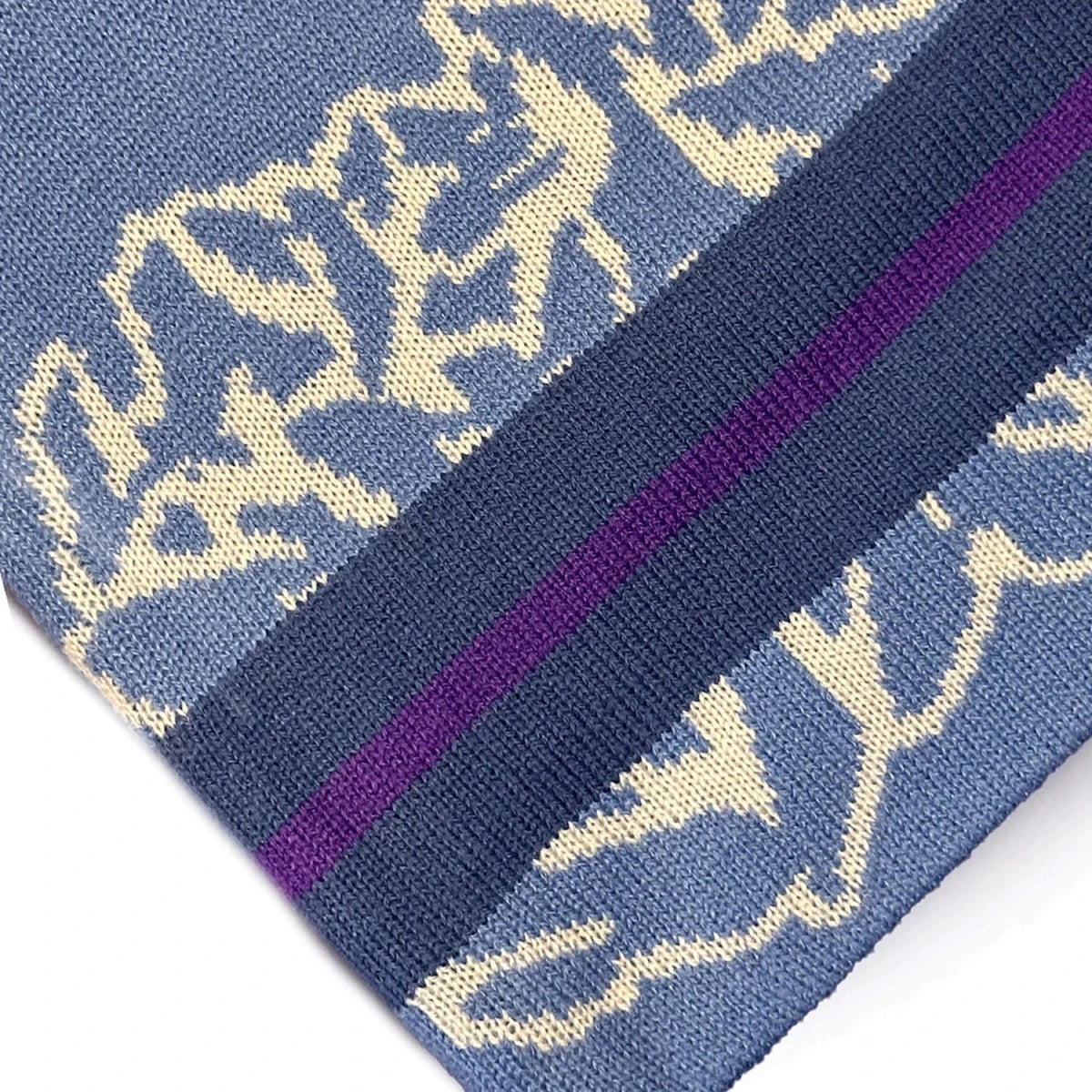 Late Nite Stars Logo Stripe Beanie in Blue - Goodnews Skateshop