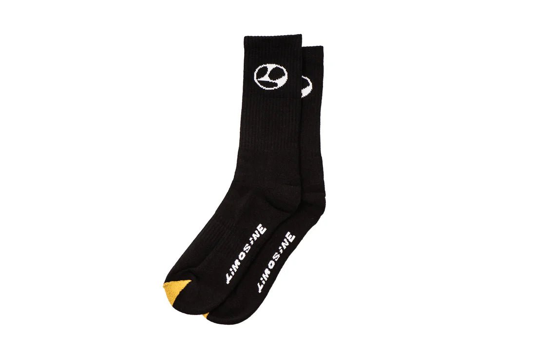 Limosine Gold Toe Socks in Black - Goodnews Skateshop