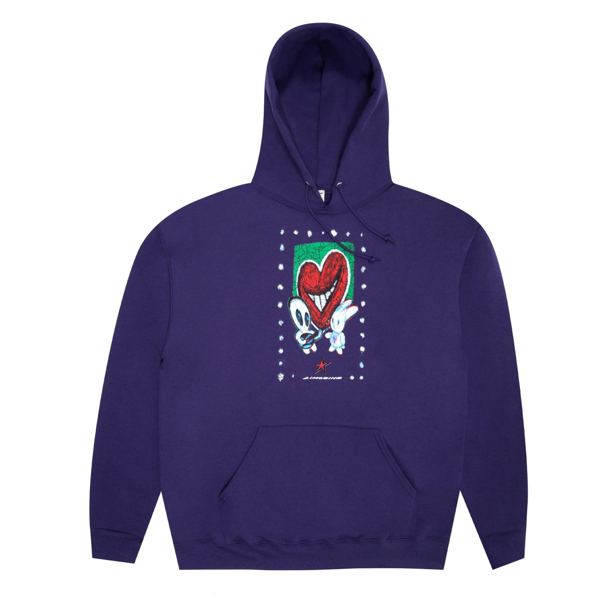 Limosine Heart Throb Hoodie in Dark Purple - Goodnews Skateshop