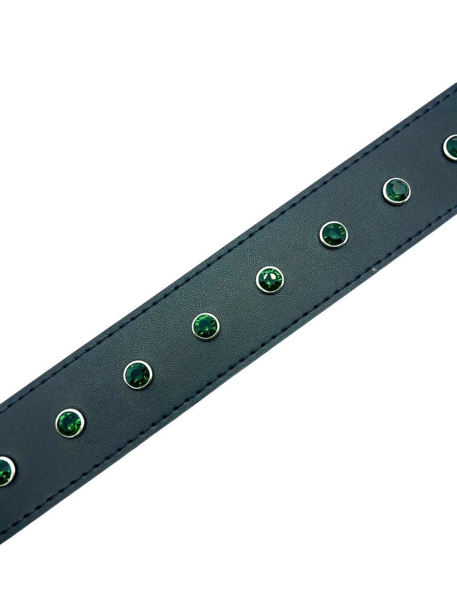 Loosey Black Rhinestone Belt - Goodnews Skateshop