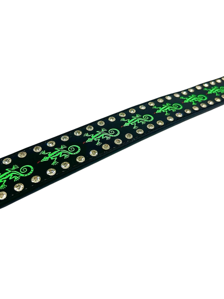 Loosey Gecko Rhinestone Belt - Goodnews Skateshop