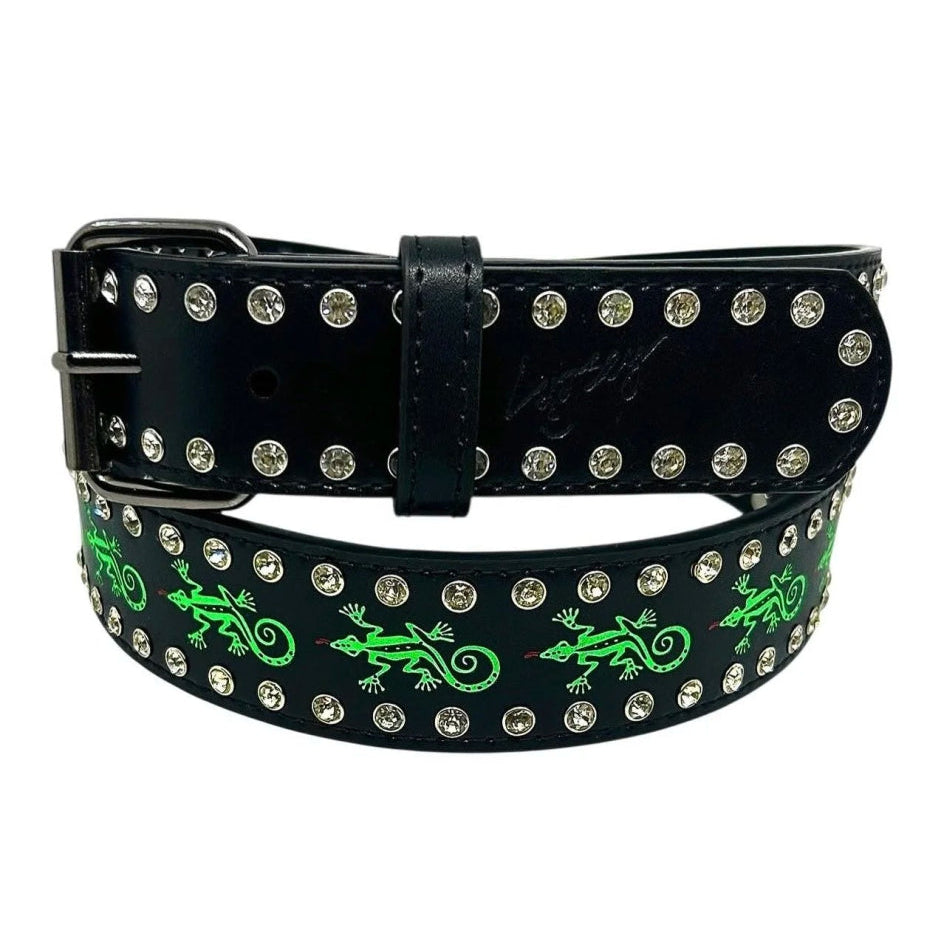 Loosey Gecko Rhinestone Belt - Goodnews Skateshop