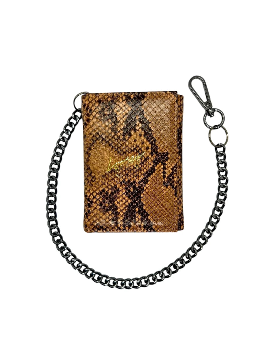 Loosey Snake Skin Chain Gang Wallet in Brown - Goodnews Skateshop