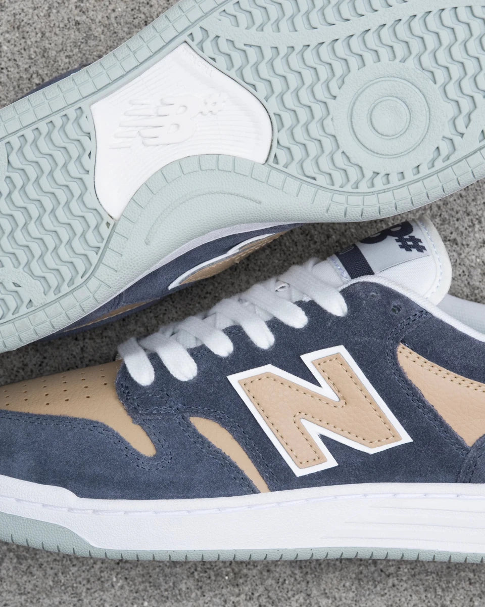 New Balance Numeric 480 in Grey/Beige - Goodnews Skateshop