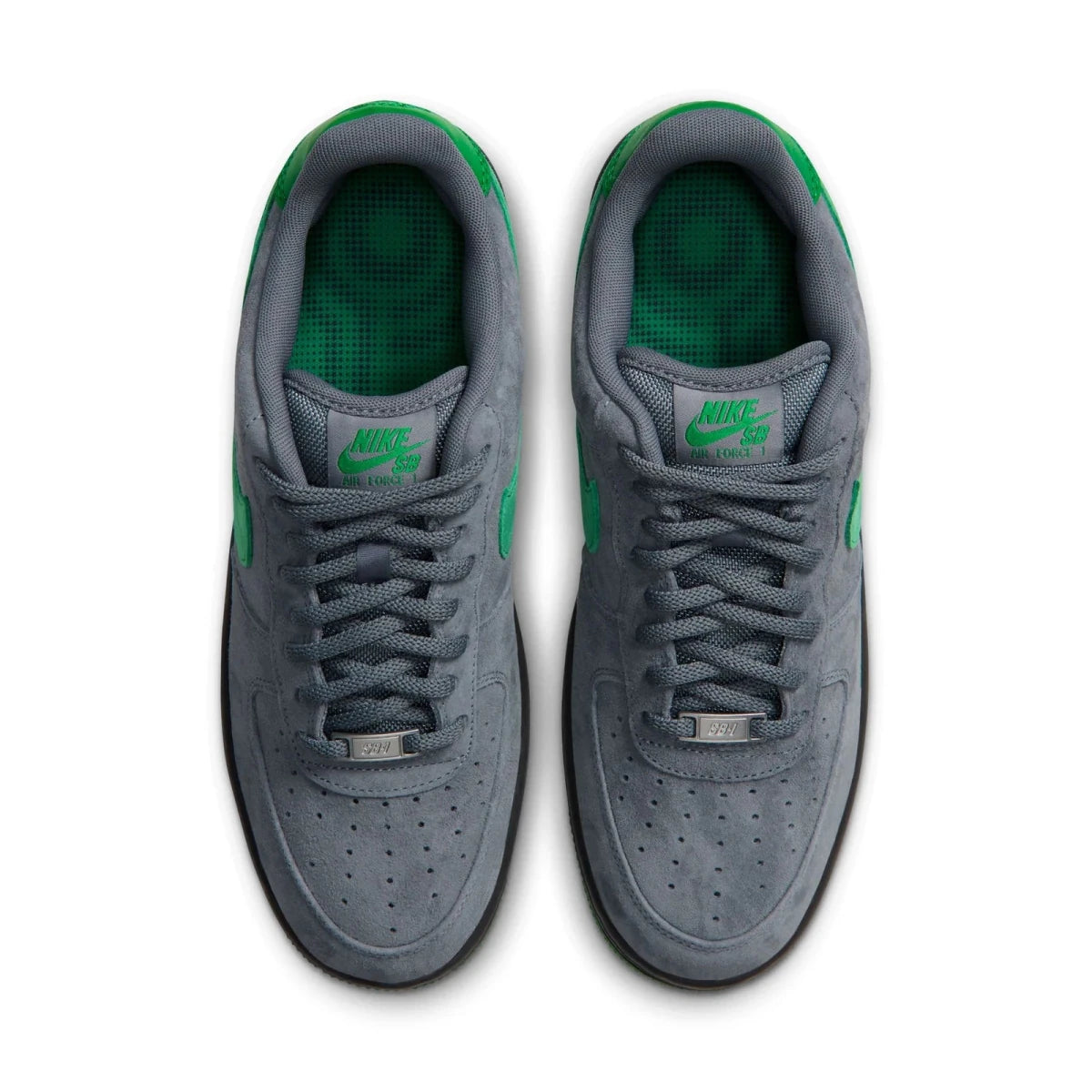 Nike SB Air Force 1 SE in Cool Grey/Court Green-Black-Court Green - Goodnews Skateshop