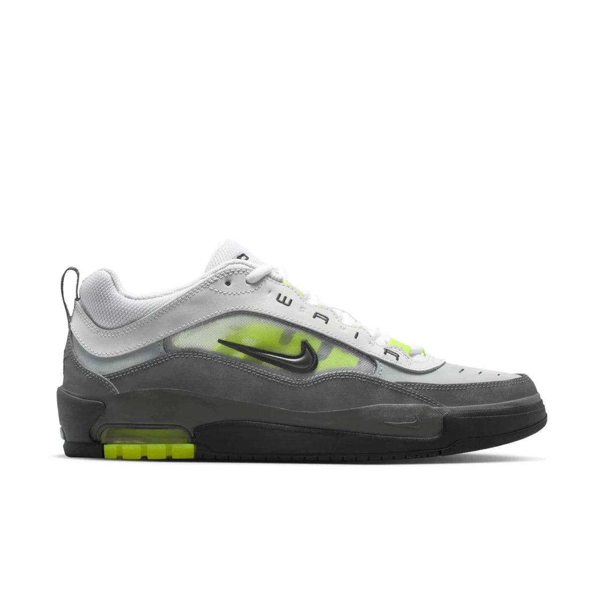 Nike SB Air Max Ishod in Black/Neon Yellow - Anthracite - Light Graphite - Goodnews Skateshop