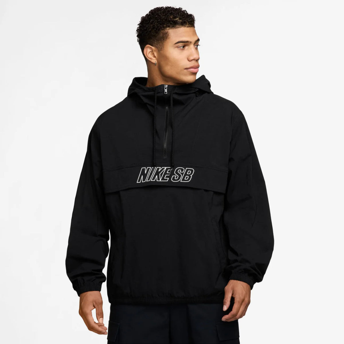 Nike SB Anorak Skate Jacket in Black/White - Goodnews Skateshop