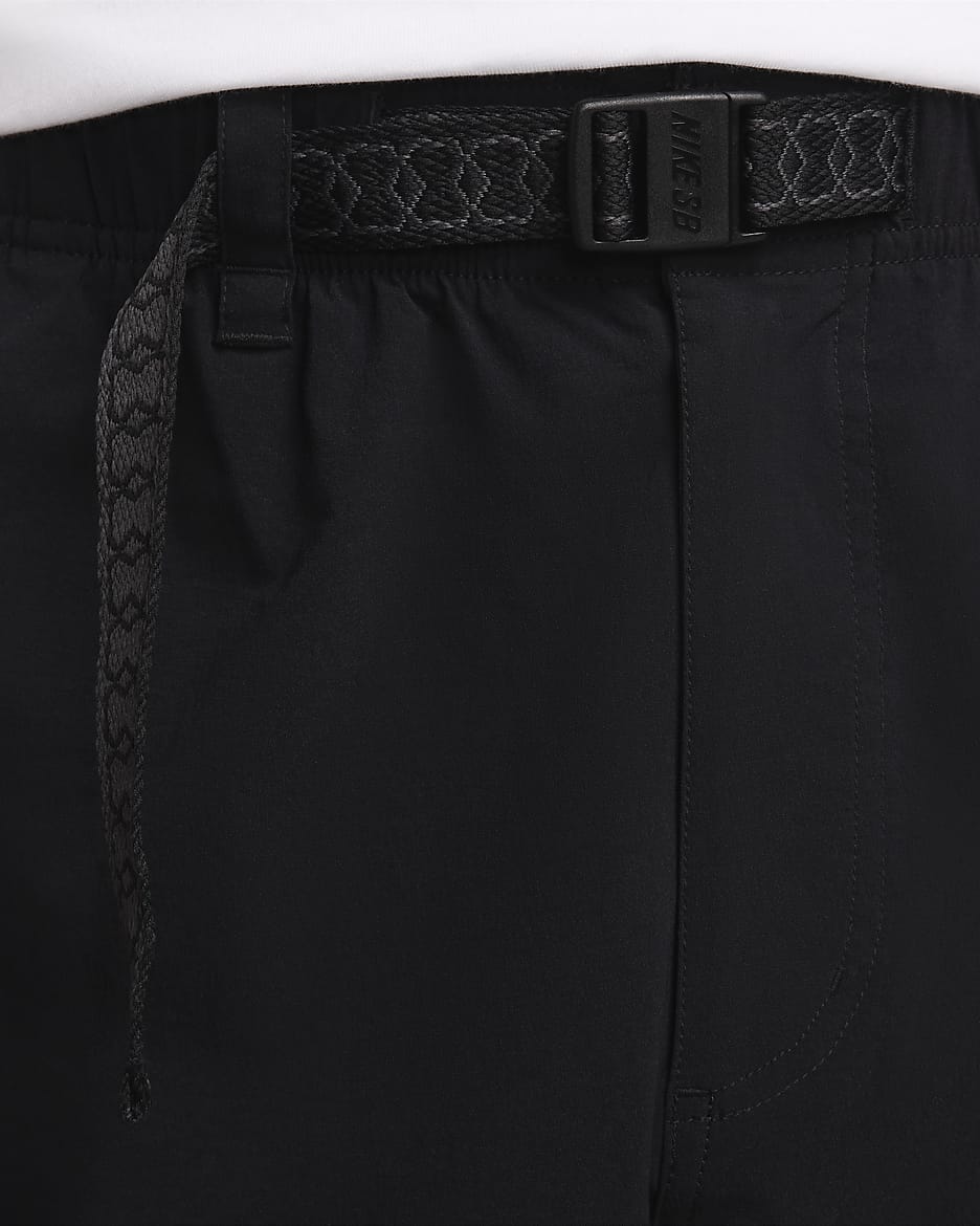 Nike SB Belted Kearny Cargo Pant in Black - Goodnews Skateshop