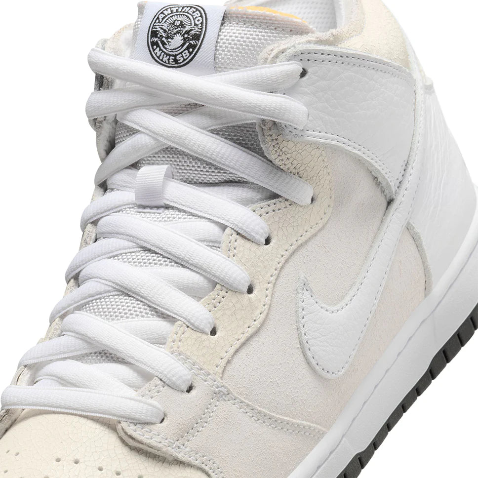 Nike SB Dunk High X Anti - Hero in White/White - Black - Goodnews Skateshop