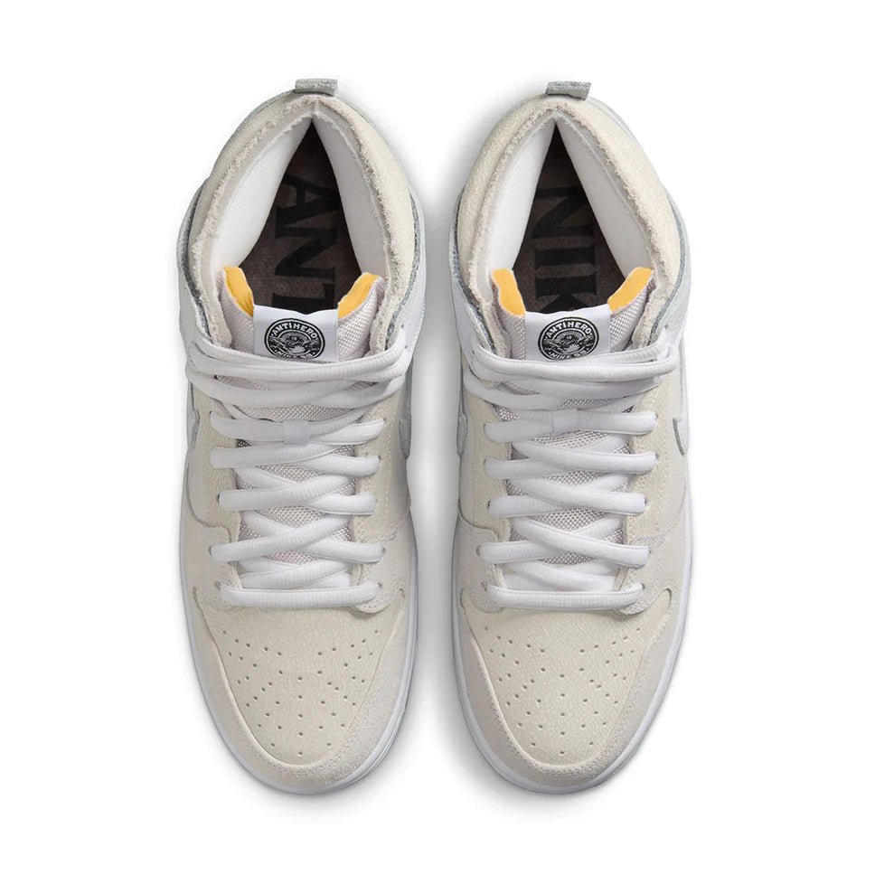 Nike SB Dunk High X Anti - Hero in White/White - Black - Goodnews Skateshop