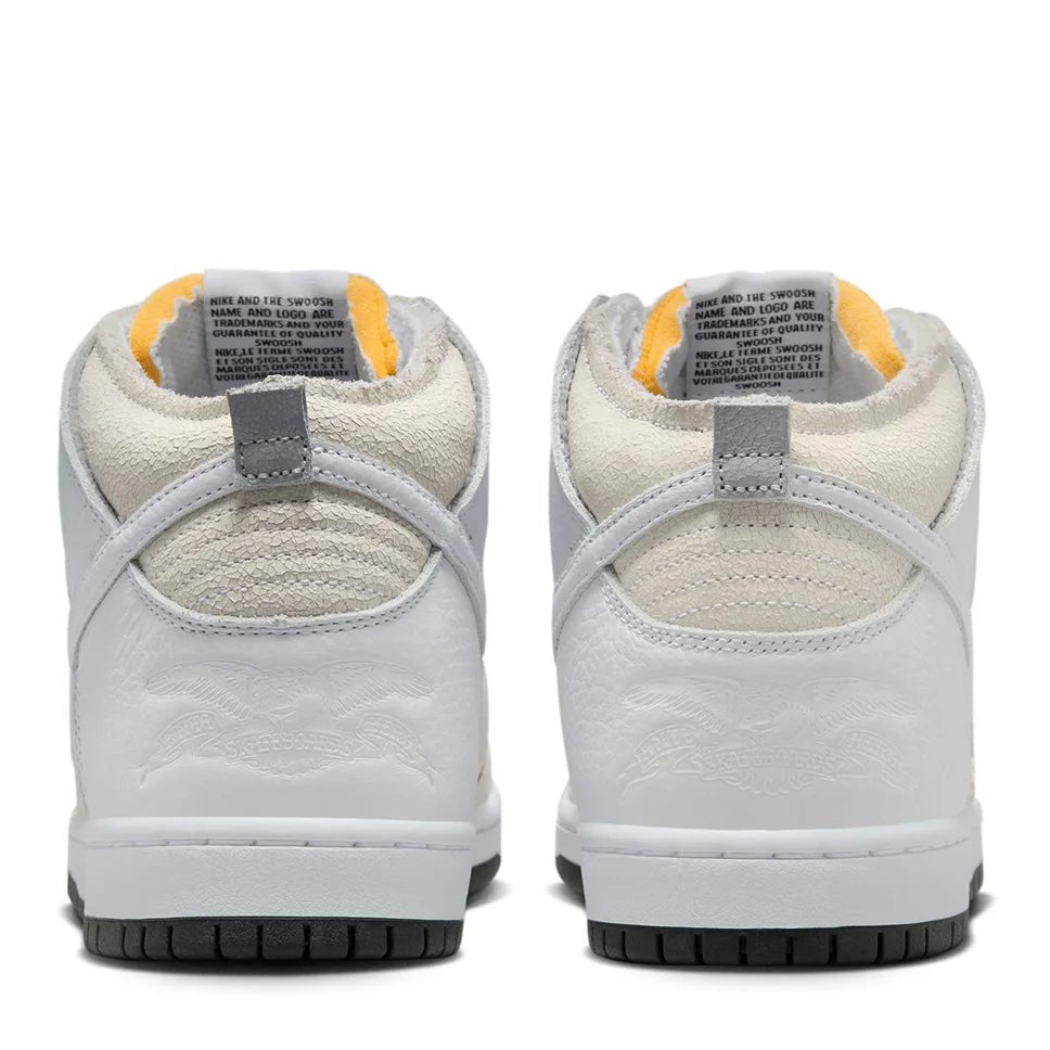 Nike SB Dunk High X Anti - Hero in White/White - Black - Goodnews Skateshop