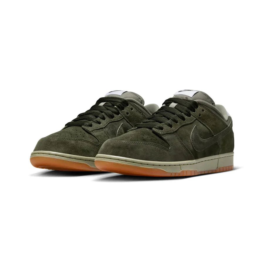 Nike SB Dunk Low Pro B in Sequoia/Sequoia - Light Army - White - Goodnews Skateshop