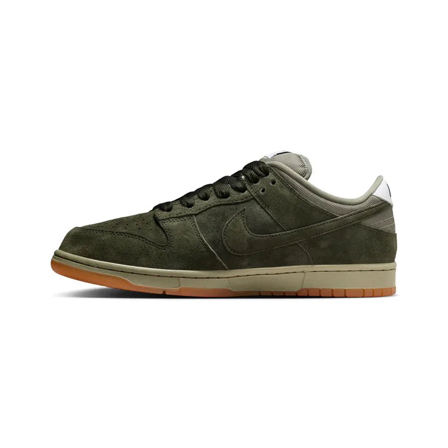 Nike SB Dunk Low Pro B in Sequoia/Sequoia - Light Army - White - Goodnews Skateshop