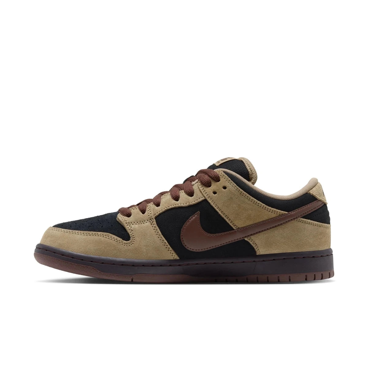 Nike SB Dunk Low Pro in Filbert/Black/Burgundy Ash/Light Chocolate - Goodnews Skateshop