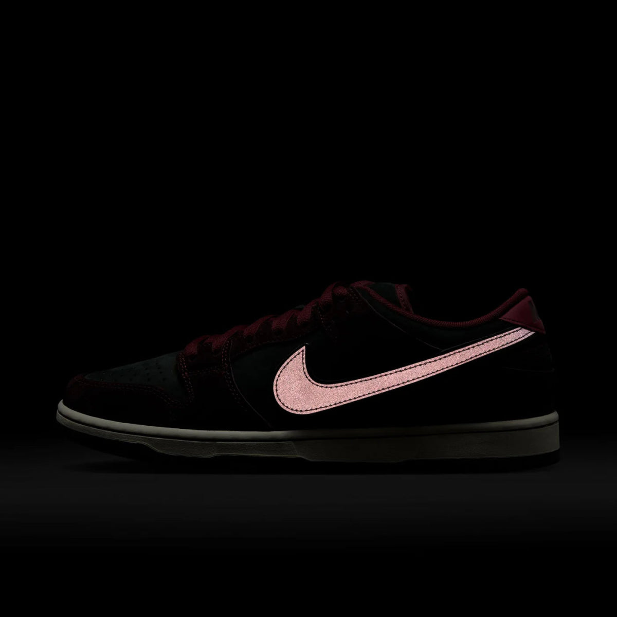 Nike SB Dunk Low Pro in Mahogany/Dark Beetroot - Team Red - Sail - Goodnews Skateshop